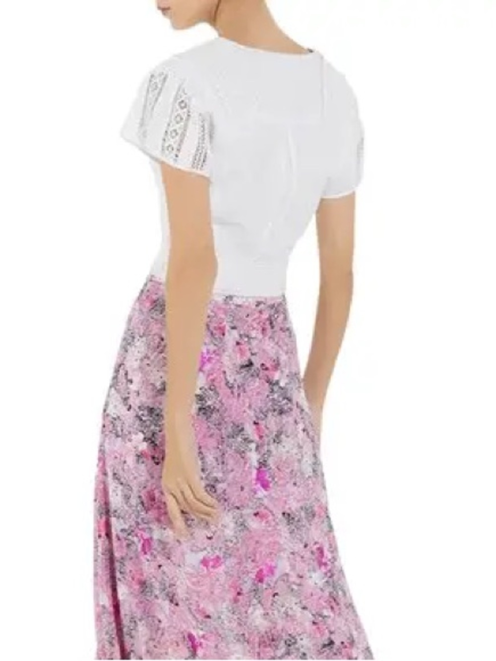The Kooples English Embroidery Lace White Fitted Shirt - NWT! - Picture 11 of 11